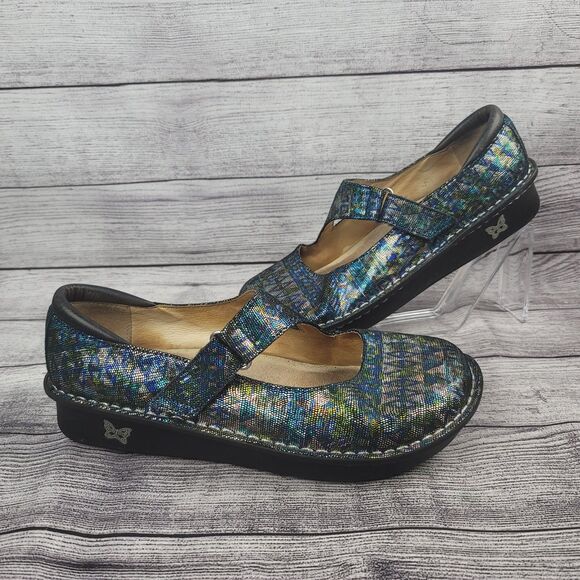 Alegria Shoes - Alegria Paloma Rave On The Nile JIL-321 Shimmer Mary Jane Size 40/9-9.5